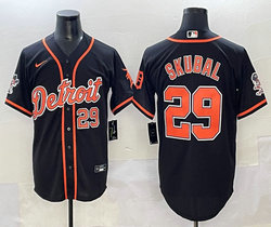 Nike Detroit Tigers #29 Tarik Skubal Black Joint MLB Jersey