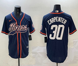 Nike Detroit Tigers #30 Kerry Carpenter Navy Joint Stitched MLB Jersey