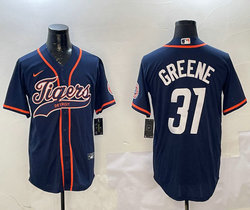 Nike Detroit Tigers #31 Riley Greene Navy Joint Stitched MLB Jersey