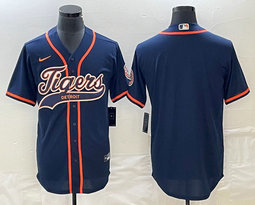 Nike Detroit Tigers Blank Blue Joint Stitched MLB Jersey
