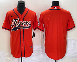 Nike Detroit Tigers Blank Orange Joint in front Stitched MLB Jersey