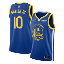 Nike Golden State Warriors #10 Jimmy Bulter III Blue Basketball Jersey