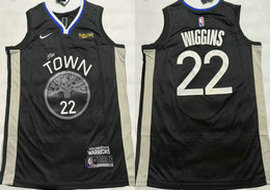 Nike Golden State Warriors #22 Andrew Wiggins Black Stitched Basketball Jersey