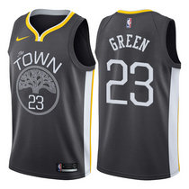 Nike Golden State Warriors #23 Draymond Green Black Game Authentic Stitched NBA Jersey