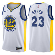 Nike Golden State Warriors #23 Draymond Green White Game Authentic Stitched NBA Jersey