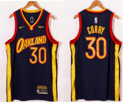 Nike Golden State Warriors #30 Stephen Curry 20-21 City With Advertising  Authentic Stitched NBA jersey