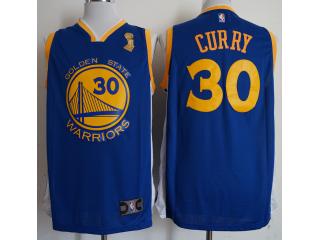 Nike Golden State Warriors #30 Stephen Curry Blue 2018 NBA Champions Authentic Stitched NBA Jersey