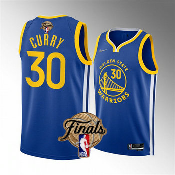 Nike Golden State Warriors #30 Stephen Curry Blue 2022 Finals Authentic Stitched NBA jersey