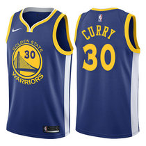 Nike Golden State Warriors #30 Stephen Curry Blue Game Authentic Stitched NBA Jerseys