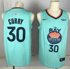 Nike Golden State Warriors #30 Stephen Curry Green 2019 Game Authentic Stitched NBA Jerseys