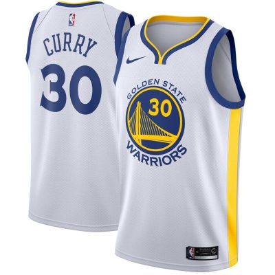 Nike Golden State Warriors #30 Stephen Curry White Authentic Stitched NBA jersey