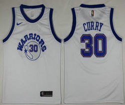 Nike Golden State Warriors #30 Stephen Curry White Classic Game Authentic Stitched NBA Jersey