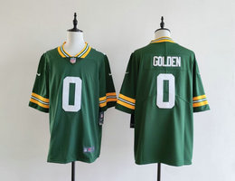 Nike Green Bay Packers #0 Matthew Golden Green 2025 Stitched Football Jersey