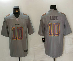 Nike Green Bay Packers #10 Jordan Love Grey Atmosphere Fashion Authentic Stitched NFL Jersey
