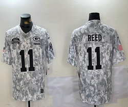 Nike Green Bay Packers #11 Jayden Reed 2024 Salute to Service Authentic Stitched NFL Jersey
