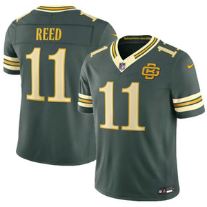 Nike Green Bay Packers #11 Jayden Reed Dark Green 2026 Rivalries NFL Jersey