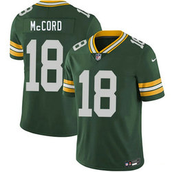 Nike Green Bay Packers #18 Kyle McCord Green Authentic Stitched NFL Jersey