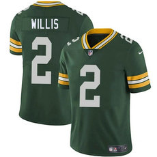 Nike Green Bay Packers #2 Malik Willis Green Vapor Limited Stitched Football Jersey