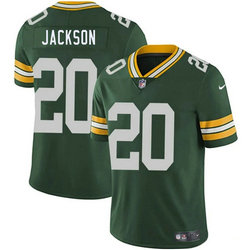 Nike Green Bay Packers #20 Domani Jackson Green Authentic Stitched NFL Jersey