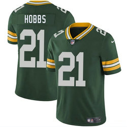 Nike Green Bay Packers #21 Nate Hobbs Green Vapor Untouchable Authentic Stitched NFL Jersey