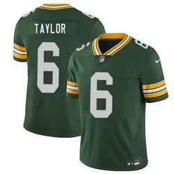 Nike Green Bay Packers #6 Tyrod Taylor Green 2026 Authentic Stitched NFL Jersey