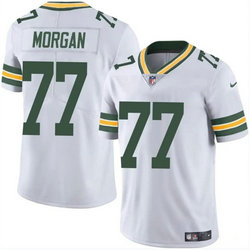 Nike Green Bay Packers #77 Jordan Morgan White 2024 Draft Vapor Untouchable Football Jersey