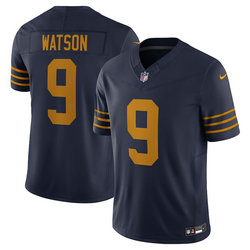 Nike Green Bay Packers #9 Christian Watson Navy 1923 Classic throwback Stitched NFL Jersey