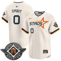 Nike Houston Astros #0 Orbit Cream 2025 City Stitched MLB Jersey