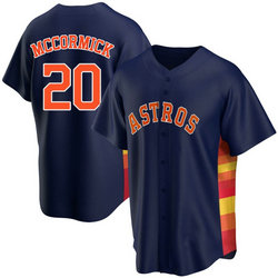 Nike Houston Astros #20 Chas McCormick Navy Game Authentic Stitched MLB Jersey