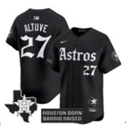 Nike Houston Astros #27 Jose Altuve Black 5(V) Joint MLB Jersey