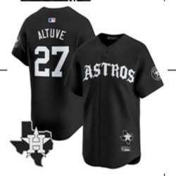Nike Houston Astros #27 Jose Altuve Black 7(VII) Joint MLB Jersey