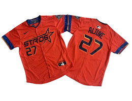 Nike Houston Astros #27 Jose Altuve Orange City Limited Authentic Stitched MLB Jersey