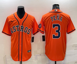 Nike Houston Astros #3 Jeremy Pena Red Game Authentic Stitched MLB Jersey
