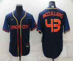 Nike Houston Astros #43 Lance McCullers Navy 2022 City Game Authentic Stitched MLB Jersey