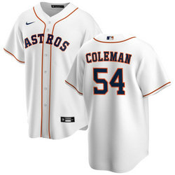 Nike Houston Astros #54 Dylan Coleman White Cool Base Stitched Baseball Jersey