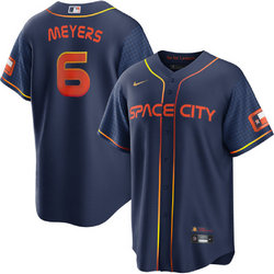 Nike Houston Astros #6 Jake Meyers Navy City Connect Cool Base Stitched Baseball Jersey