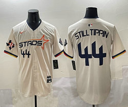 Nike Houston Astros #44 Still Tippin Cream 3(III) Joint Stitched MLB Jersey