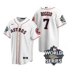 Nike Houston Astros #7 Craig Biggio 2022 World Series White Game Authentic Stitched MLB Jersey