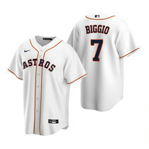 Nike Houston Astros #7 Craig Biggio White Game Authentic Stitched MLB Jersey