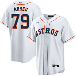 Nike Houston Astros #79 Jose Abreu White Game Authentic Stitched MLB Jersey