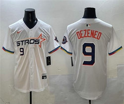 Nike Houston Astros #9 Zach Dezenzo White 2025 City MLB Jersey