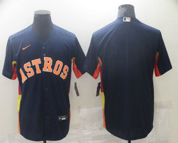 Nike Houston Astros #Blank Navy Game Authentic Stitched MLB Jersey