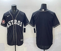 Nike Houston Astros Blank Black Lights Out Authentic Stitched MLB Jersey