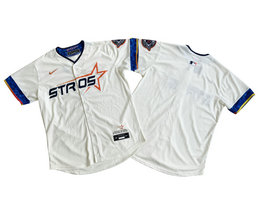 Nike Houston Astros Blank Cream City Limited Authentic Stitched MLB Jersey