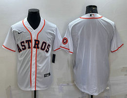 Nike Houston Astros Blank Game with logo Authentic Stitched MLB Jersey