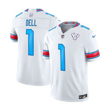 Nike Houston Texans #1 Tank Dell White 2026 HOUSTON US Rivalries Collection Football Jersey