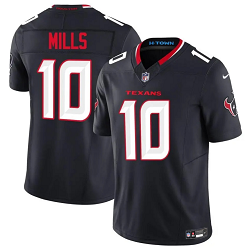 Nike Houston Texans #10 Davis Mills Navy Stitched Football Jersey