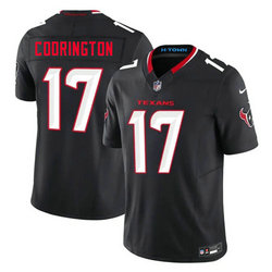 Nike Houston Texans #17 Brandon Codrington Navy Authentic Stitched NFL Jersey