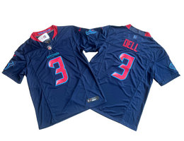 Nike Houston Texans #3 Tank Dell Navy 2and F.U.S.E. Authentic stitched NFL jersey