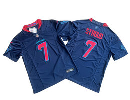 Nike Houston Texans #7 C.J. Stroud 2024 Navy 2nd Vapor Untouchable Authentic stitched NFL jersey